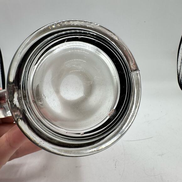 Vintage Budweiser Beer Glass Smokey Mirrored Mug - Retro Barware - Picture 6 of 8